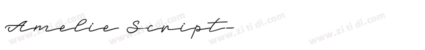 Amelie Script字体转换